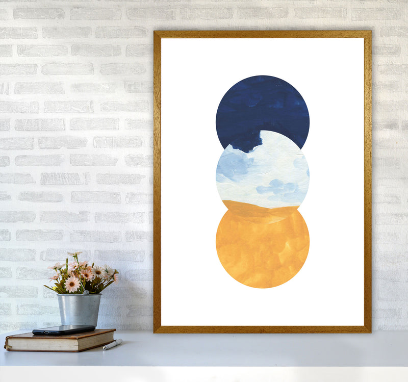 Horizon Abstract Circles  Art Print by Pixy Paper A1 Print Only