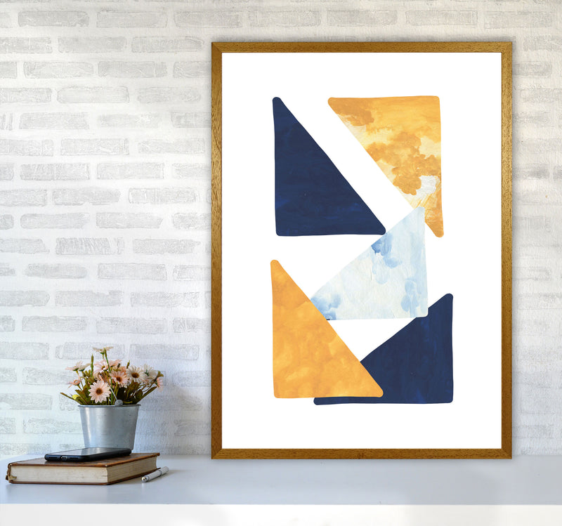 Horizon Abstract Triangles  Art Print by Pixy Paper A1 Print Only