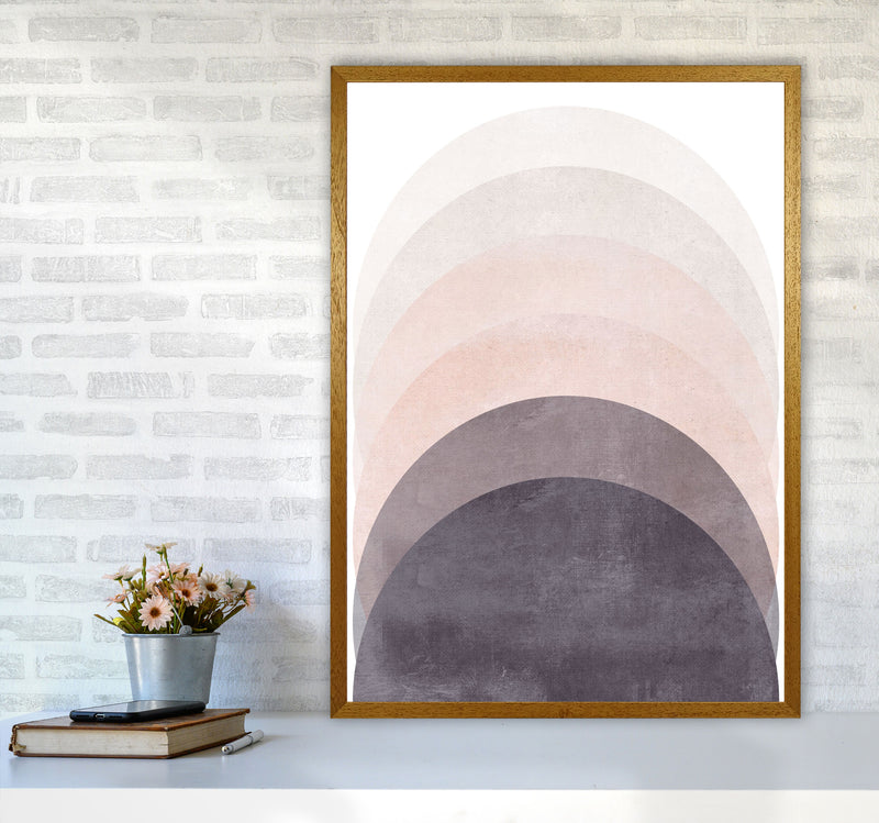 Gradient Sun rising cotton pink Art Print by Pixy Paper A1 Print Only