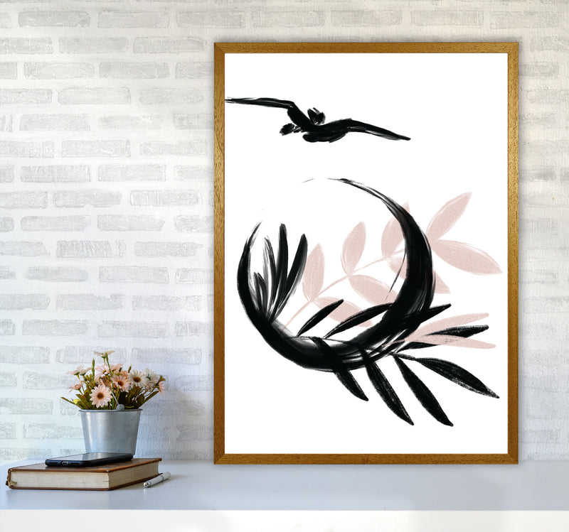 Delicate Floral Moon 08 Art Print by Pixy Paper A1 Print Only