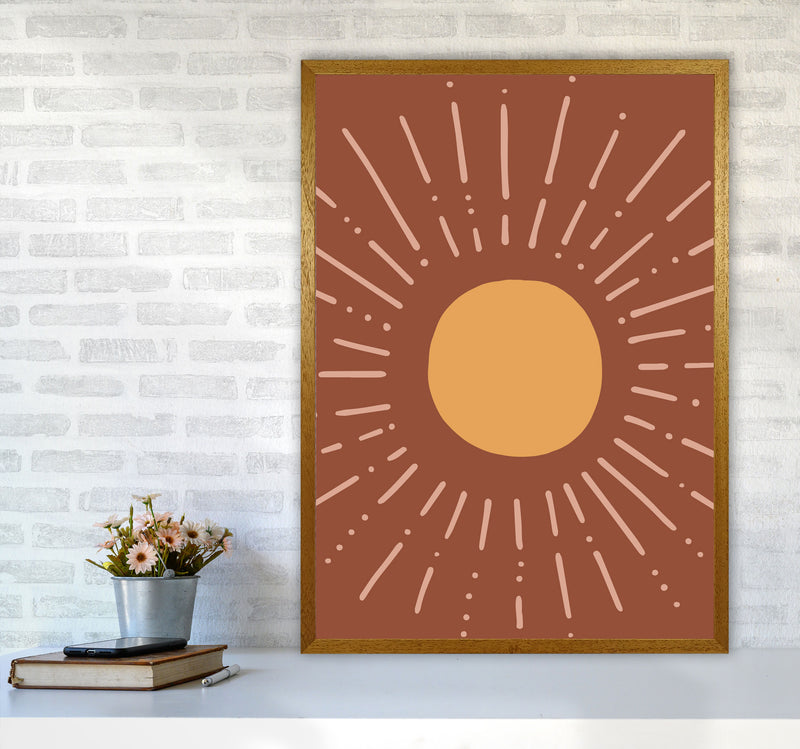 Autumn Sun abstract Art Print by Pixy Paper A1 Print Only