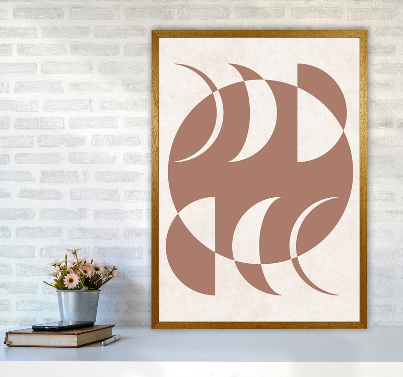 Autumn Moon Phases abstract Art Print by Pixy Paper A1 Print Only
