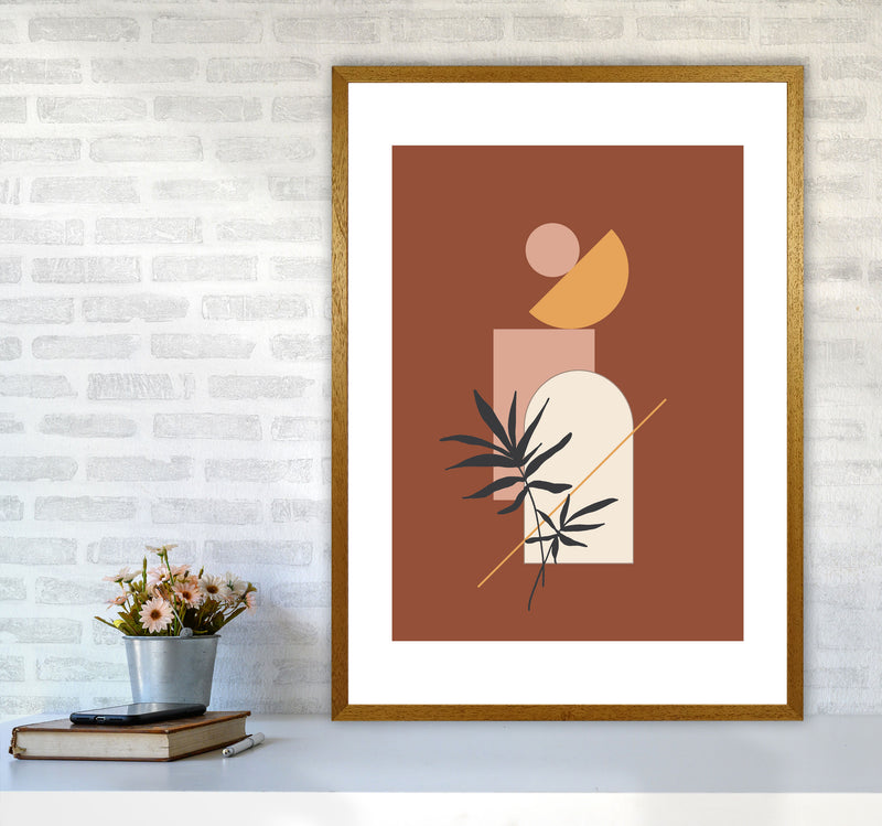 Autumn Fern abstract Art Print by Pixy Paper A1 Print Only
