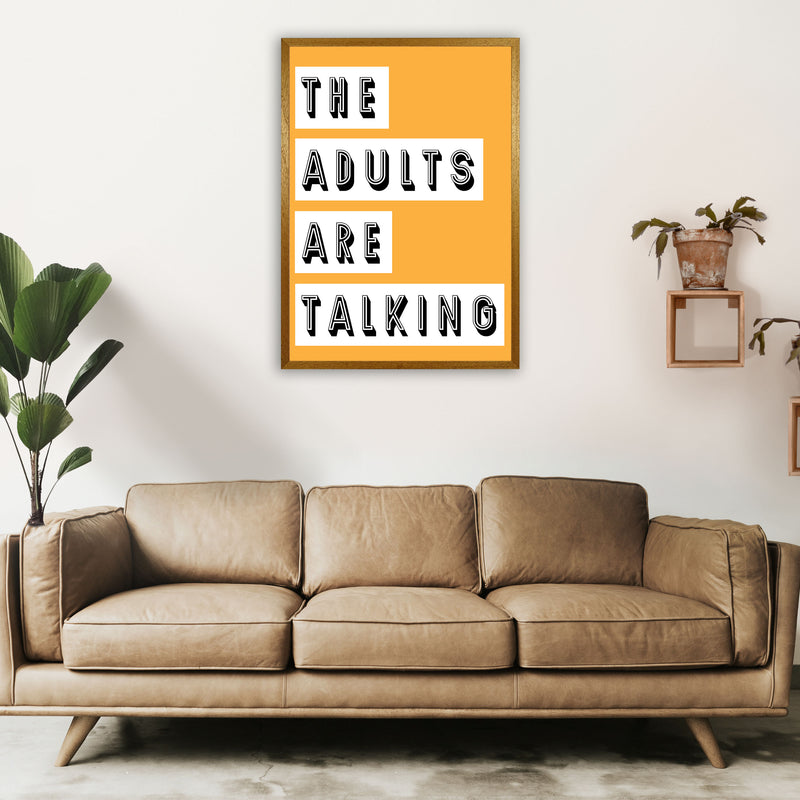 The Adults Are Talking Art Print by Pixy Paper A1 Print Only