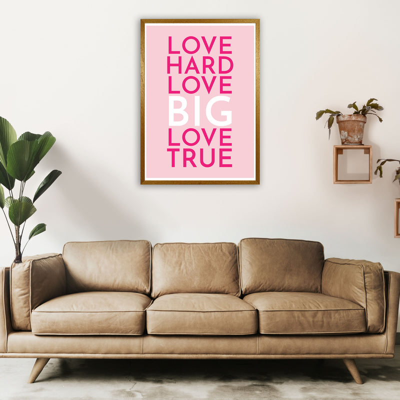 Love Hard Art Print by Pixy Paper A1 Print Only