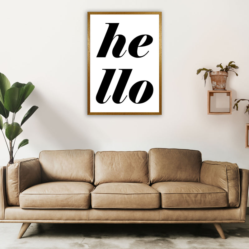 Hello Typography Art Print by Pixy Paper A1 Print Only