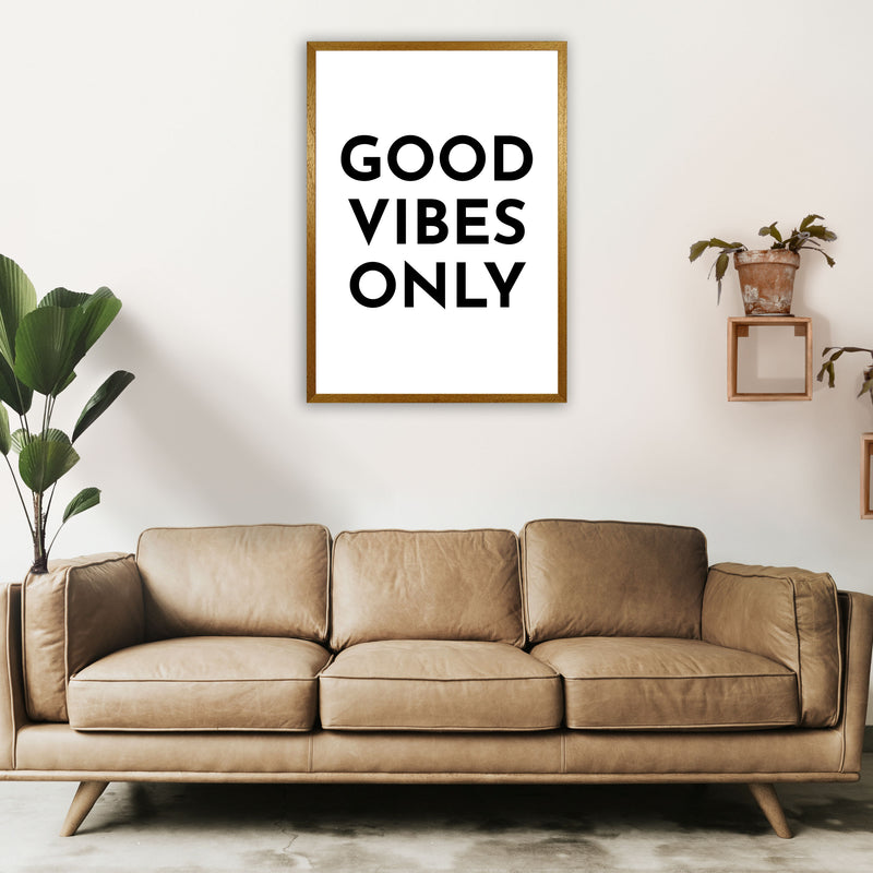 Good Vibes Only Typography Art Print by Pixy Paper A1 Print Only