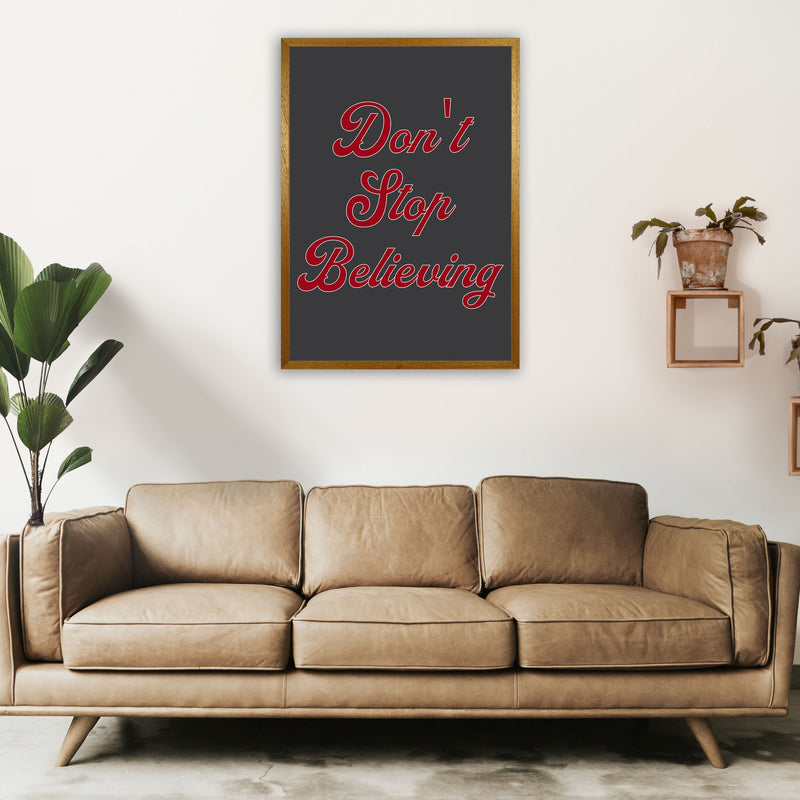 Don't Stop Believing Art Print by Pixy Paper A1 Print Only