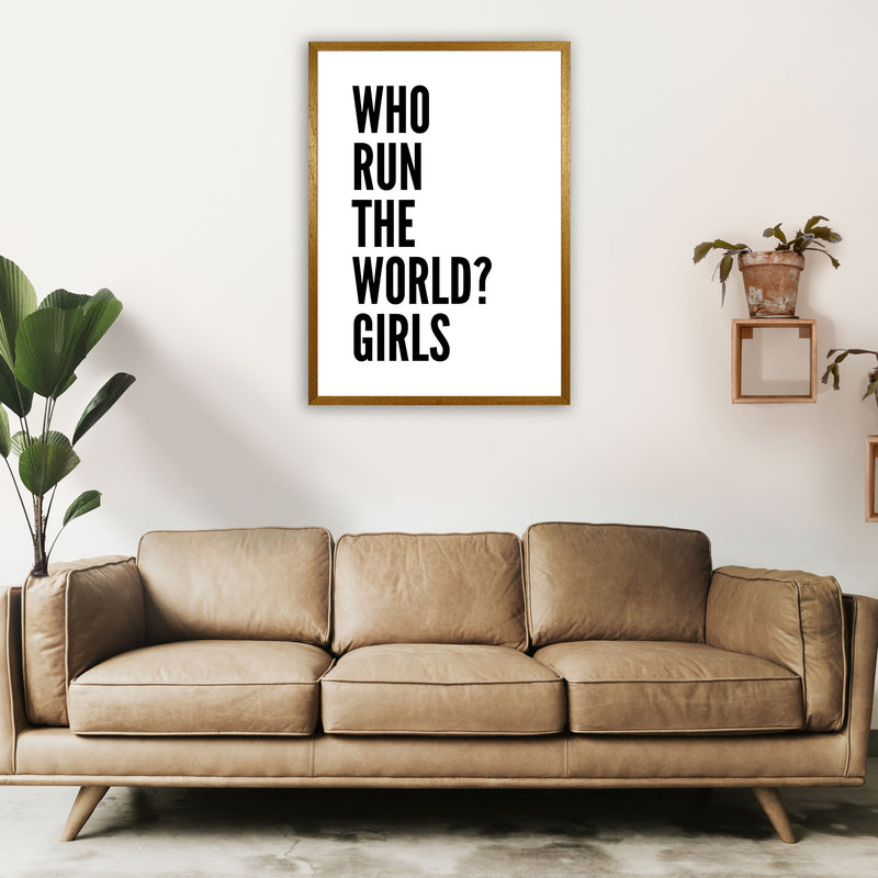 Who Run The World Art Print by Pixy Paper A1 Print Only