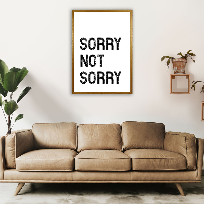 Sorry Not Sorry Art Print by Pixy Paper A1 Print Only