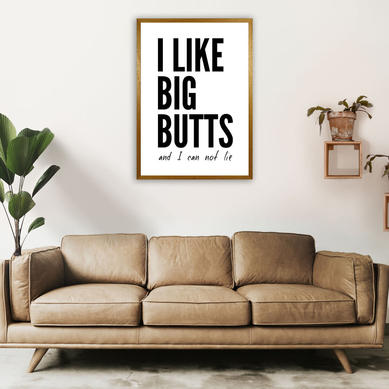 I Like Big Butts Art Print by Pixy Paper A1 Print Only