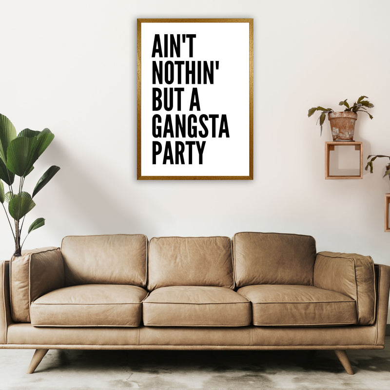 Aint Nothin Like A Gansta Party Art Print by Pixy Paper A1 Print Only