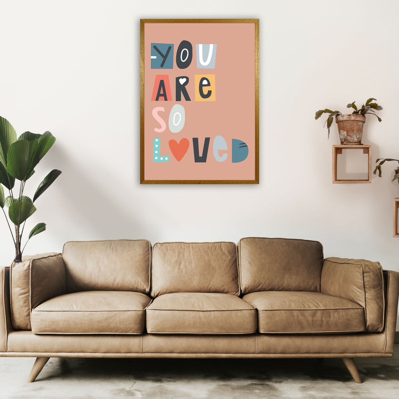 You are so loved Neutral kids Art Print by Pixy Paper A1 Print Only