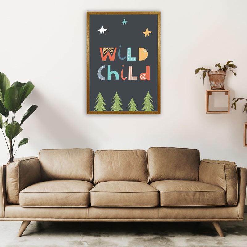 Wild child Neutral kids Art Print by Pixy Paper A1 Print Only