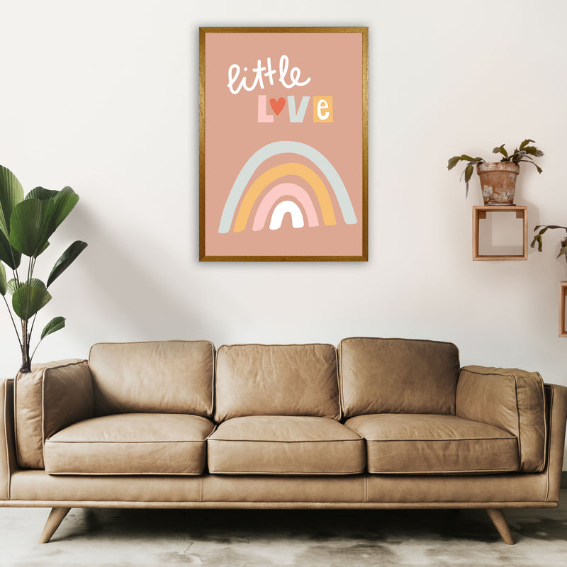 Little love rainbow Neutral kids Art Print by Pixy Paper A1 Print Only