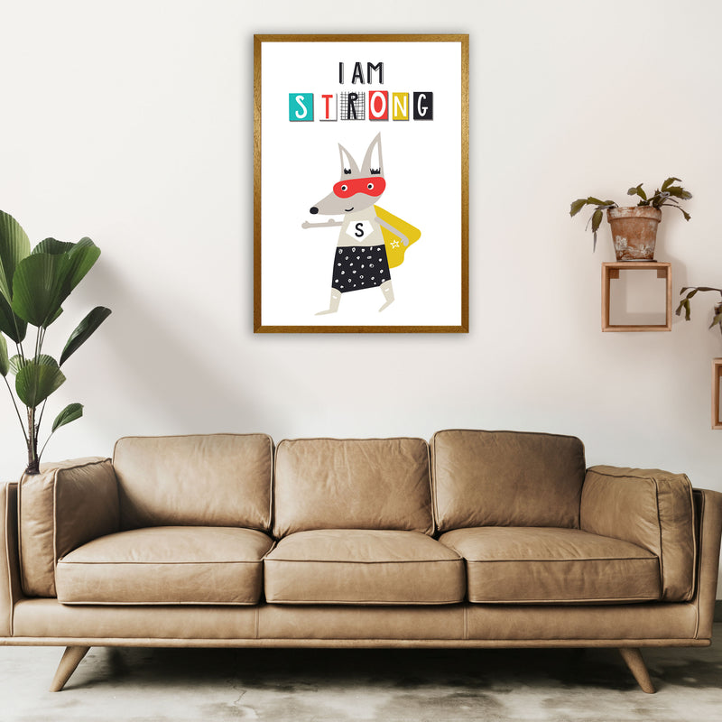 I am strong superhero Art Print by Pixy Paper A1 Print Only