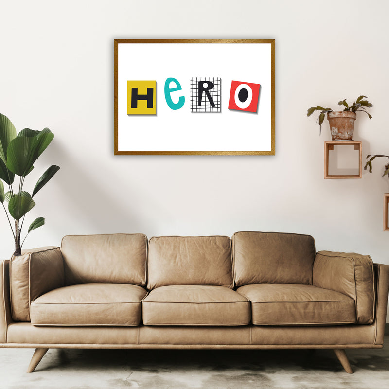 Hero typo Art Print by Pixy Paper A1 Print Only