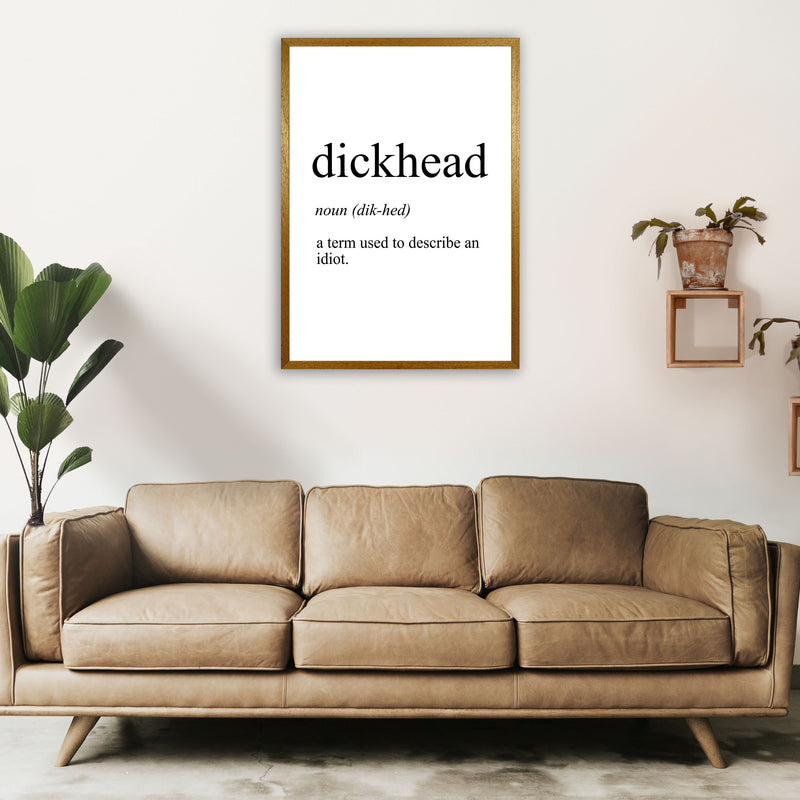 Dickhead Definition Art Print by Pixy Paper A1 Print Only