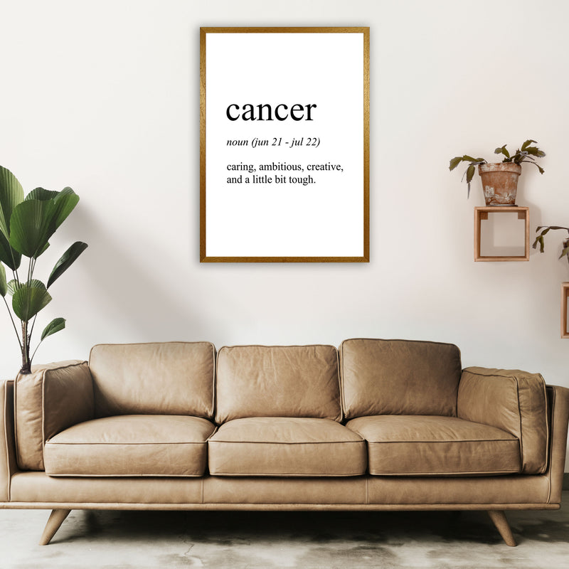 Cancer Definition Art Print by Pixy Paper A1 Print Only