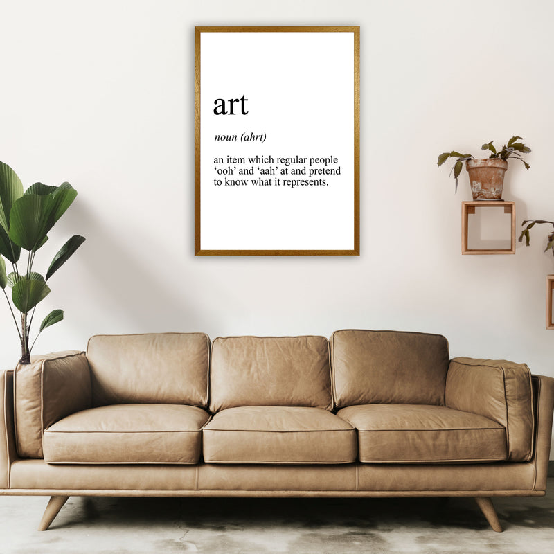 Art Definition Art Print by Pixy Paper A1 Print Only