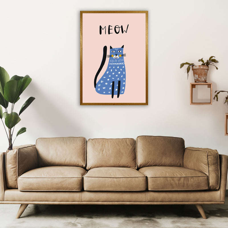 Meow Cat Art Print by Pixy Paper A1 Print Only