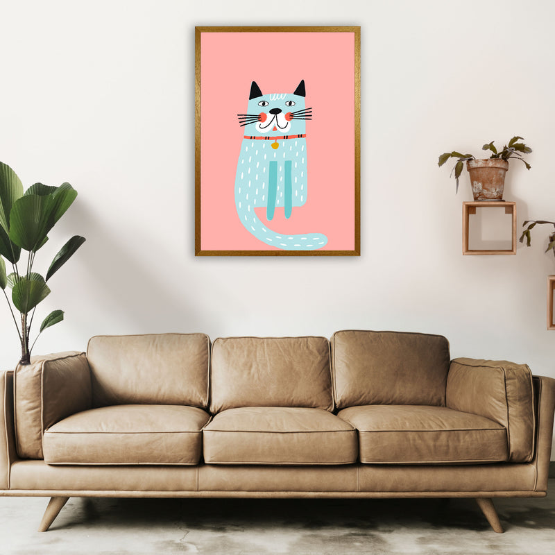 Happy Cat Art Print by Pixy Paper A1 Print Only