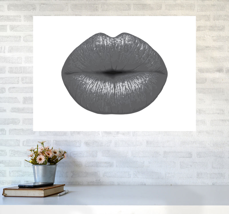 Lips Modern Print A1 Black Frame