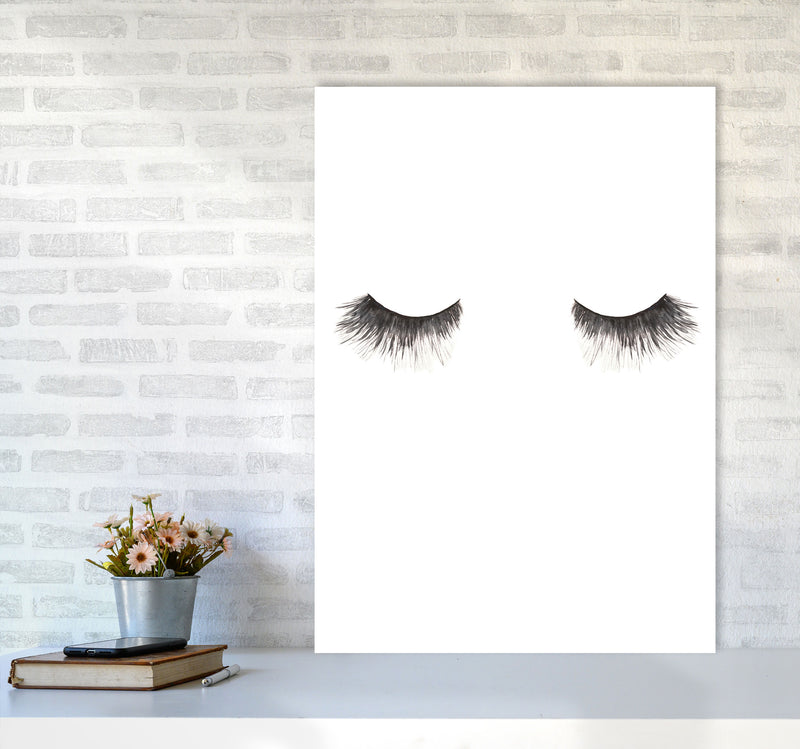 Eyelashes Modern Print A1 Black Frame