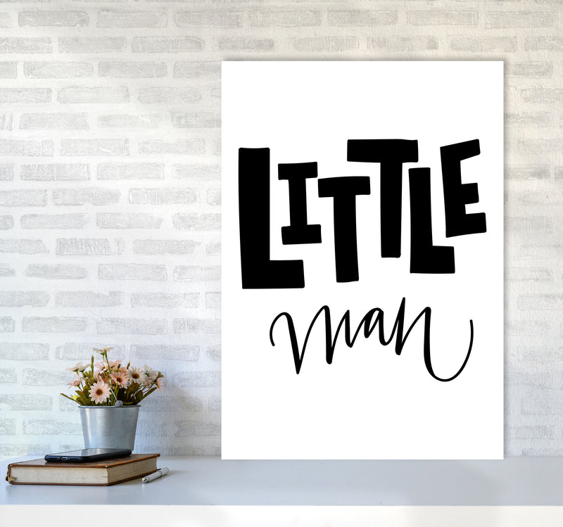 Little Man Black Framed Nursey Wall Art Print A1 Black Frame