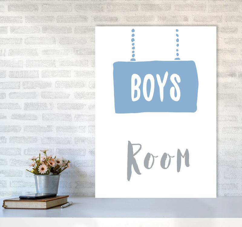 Boys Room Blue Framed Nursey Wall Art Print A1 Black Frame