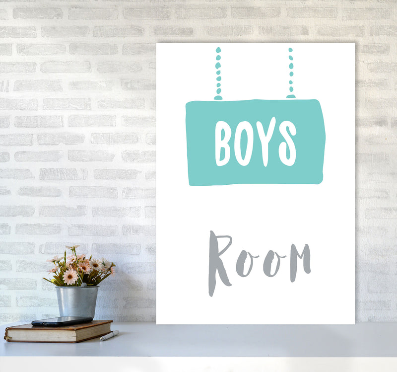 Boys Room Mint Framed Nursey Wall Art Print A1 Black Frame