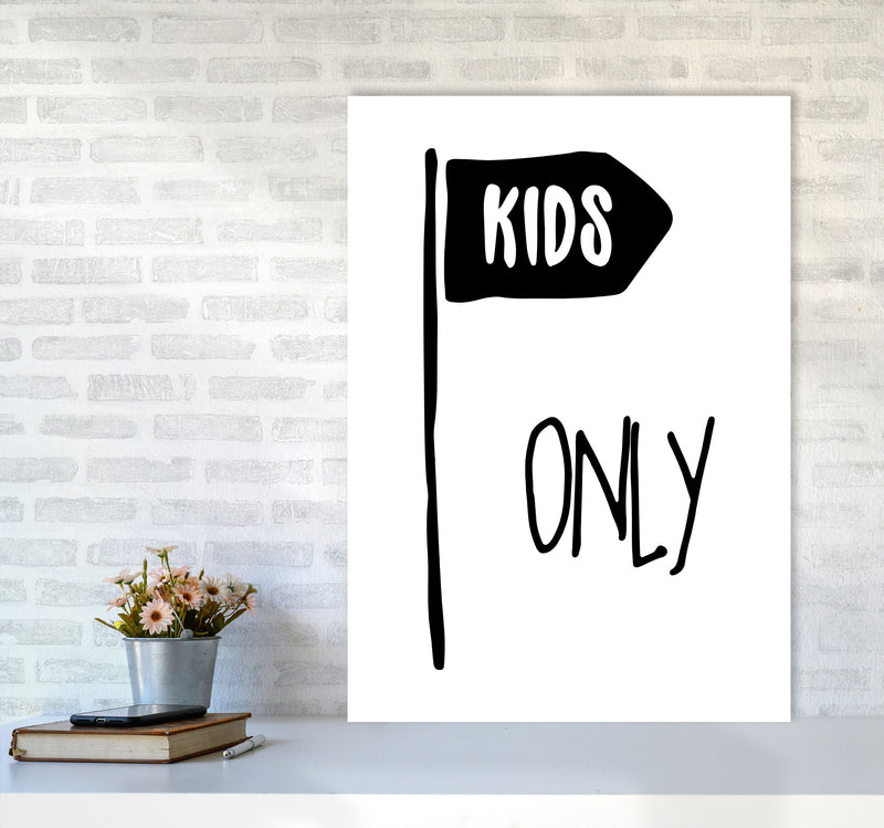 Kids Only Black Framed Nursey Wall Art Print A1 Black Frame