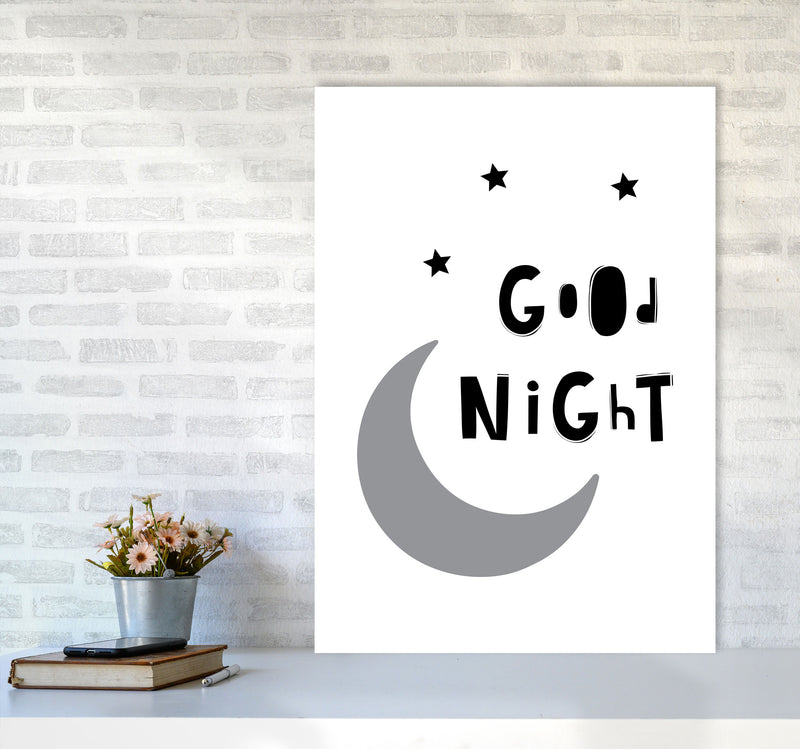 Good Night Moon Framed Nursey Wall Art Print A1 Black Frame