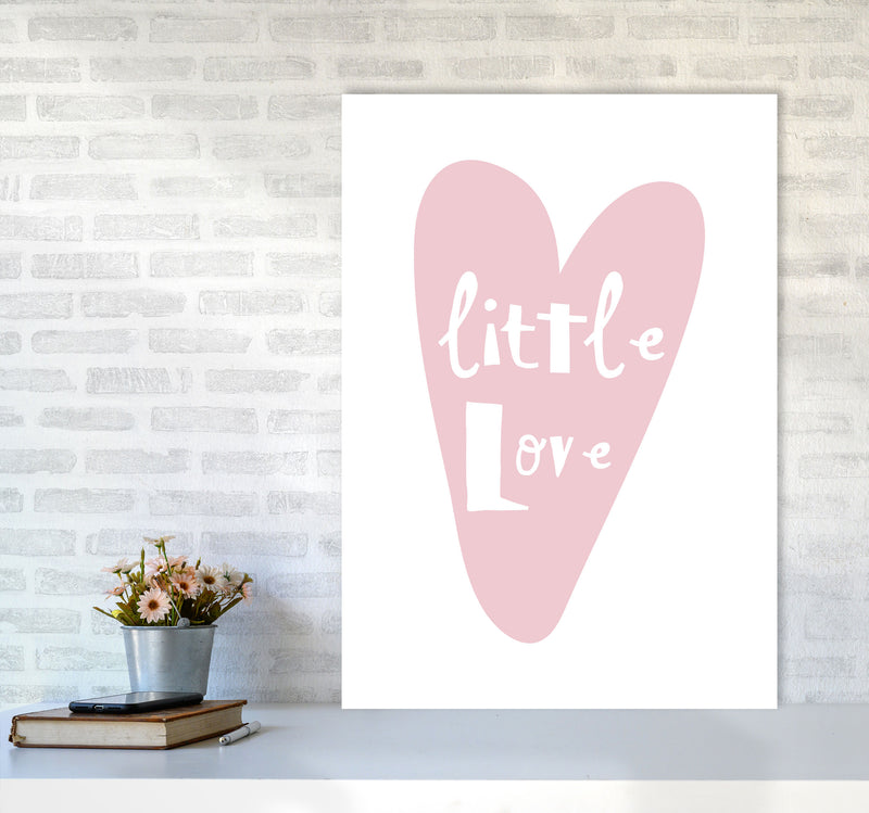 Little Love Heart Framed Nursey Wall Art Print A1 Black Frame
