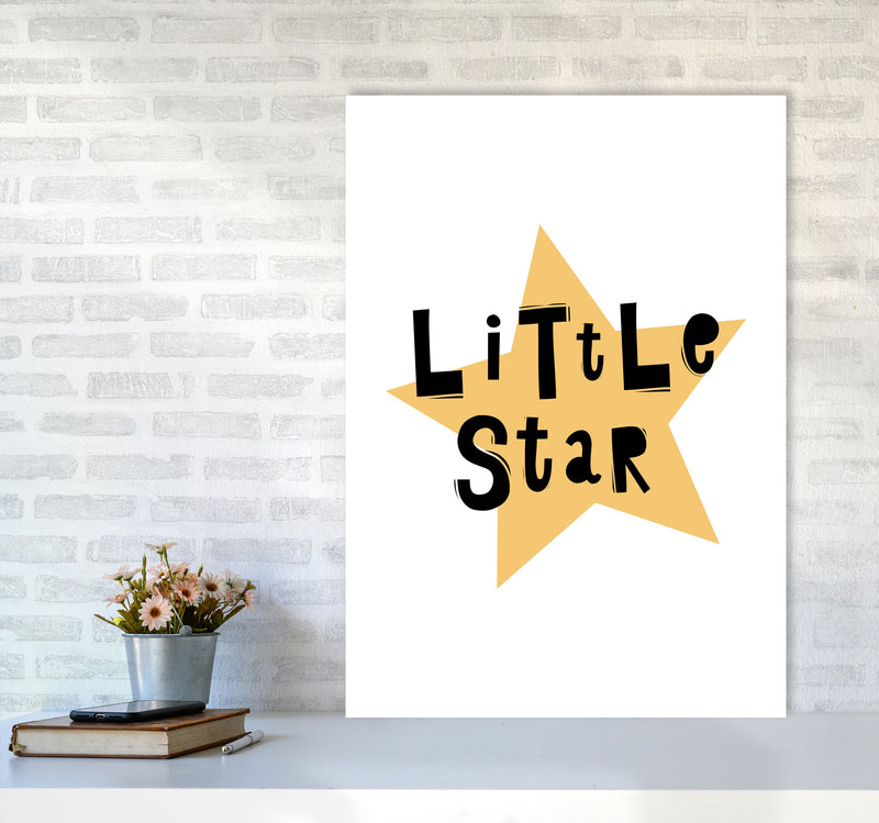 Little Star Scandi Framed Typography Wall Art Print A1 Black Frame