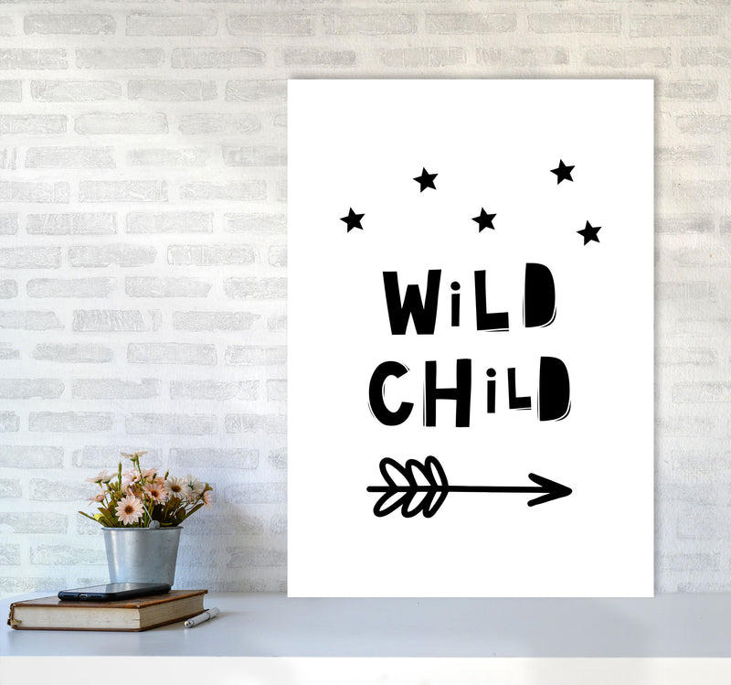 Wild Child Scandi Modern Print A1 Black Frame