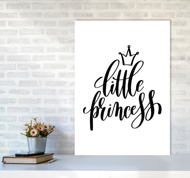 Little Princess Black Framed Nursey Wall Art Print A1 Black Frame
