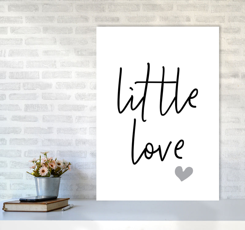 Little Love Framed Nursey Wall Art Print A1 Black Frame