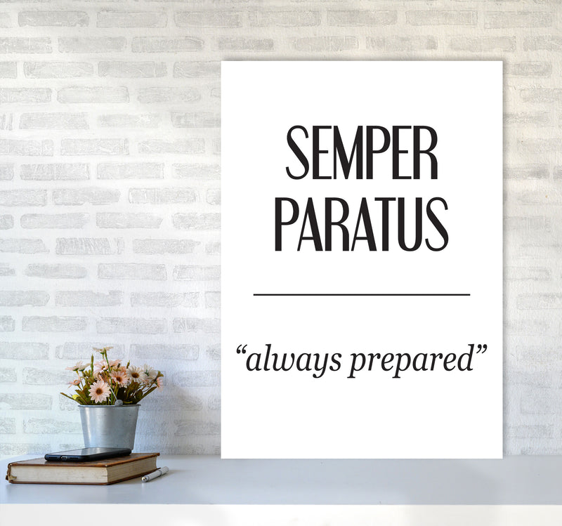 Semper Paratus Modern Print A1 Black Frame