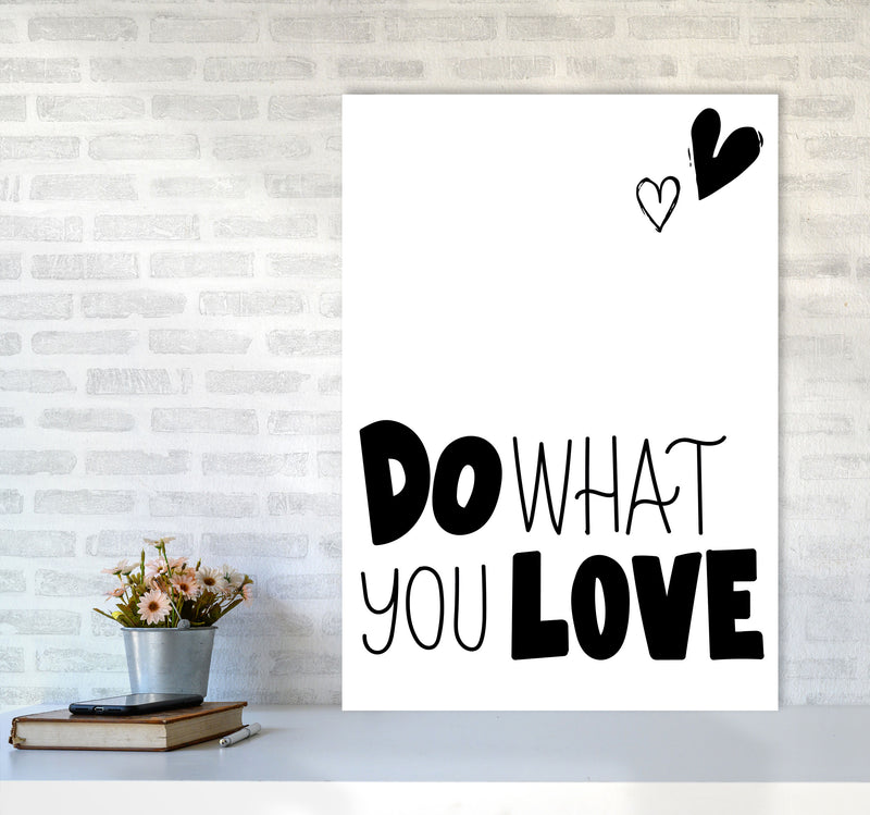 Do What You Love Framed Typography Wall Art Print A1 Black Frame