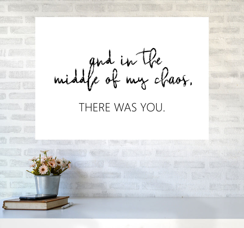 There Was You Modern Print A1 Black Frame