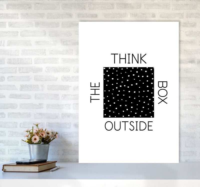 Think Outside The Box Modern Print A1 Black Frame