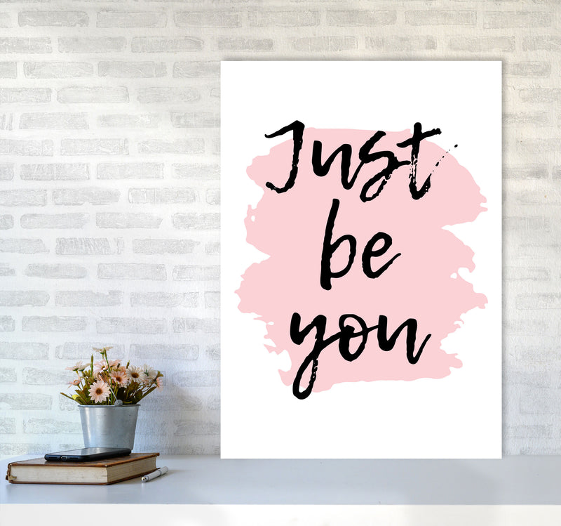Just Be You Framed Typography Wall Art Print A1 Black Frame