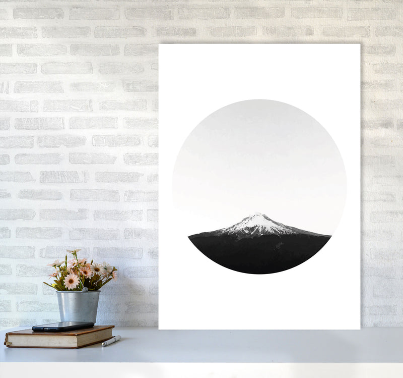 Abstract Mountain Modern Print A1 Black Frame