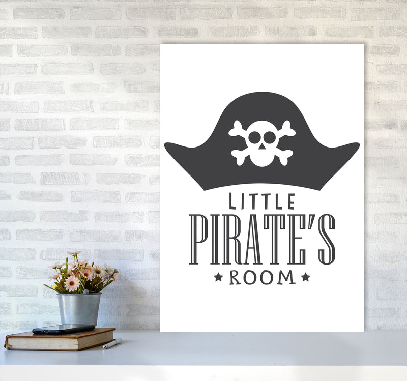Little Pirates Room Framed Nursey Wall Art Print A1 Black Frame