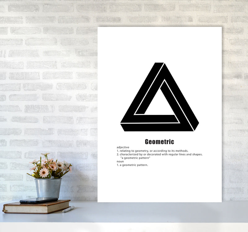 Geometric Meaning 4 Modern Print A1 Black Frame