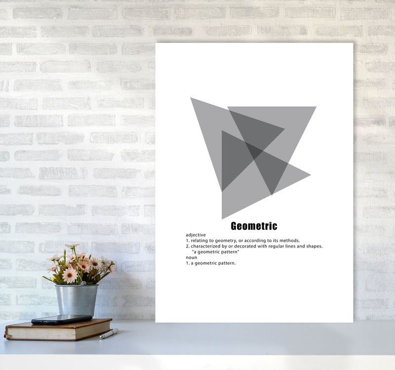 Geometric Meaning 5 Modern Print A1 Black Frame