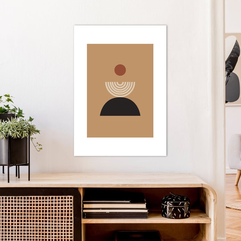 Mica Sand Fountain N19  Art Print by Pixy Paper A1 Black Frame