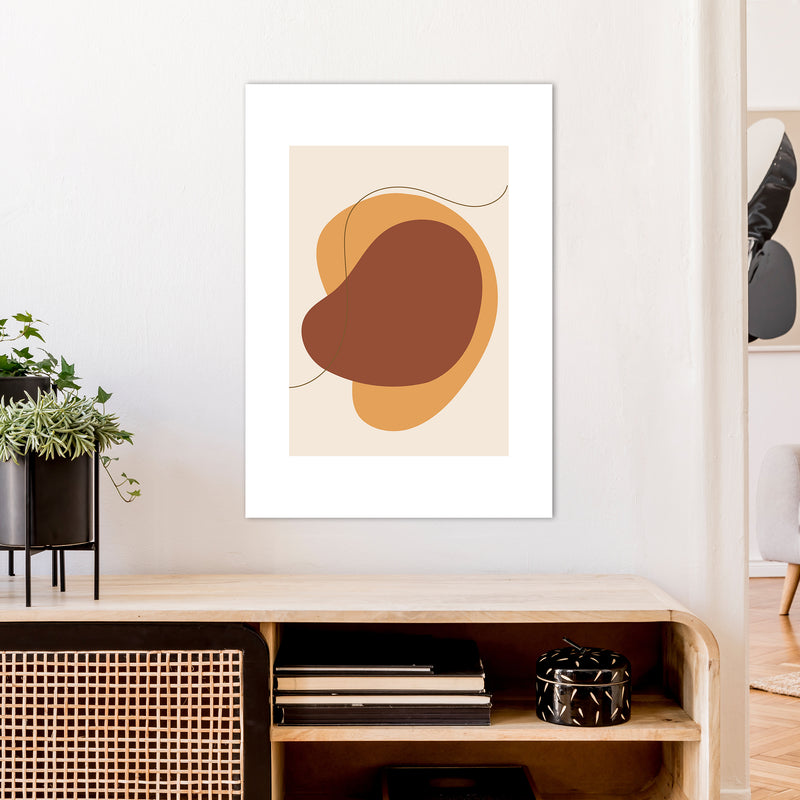 Mica Sand Abstract N29  Art Print by Pixy Paper A1 Black Frame