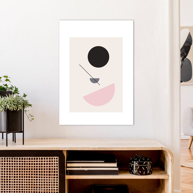 Mila Abstract N3  Art Print by Pixy Paper A1 Black Frame